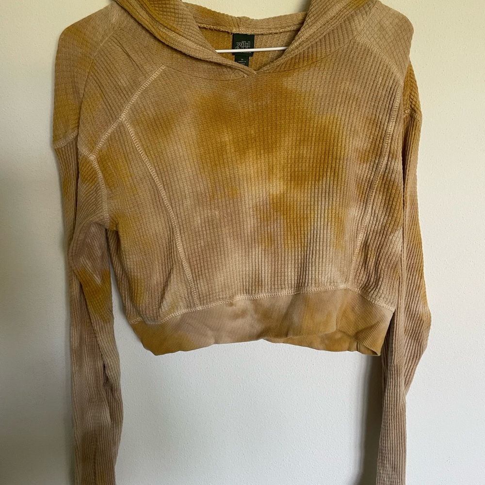 Wild Fable Tan Tie-Dye Hoodie